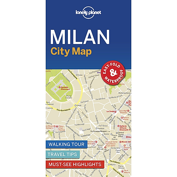 Lonely Planet Milan City Map, Lonely Planet