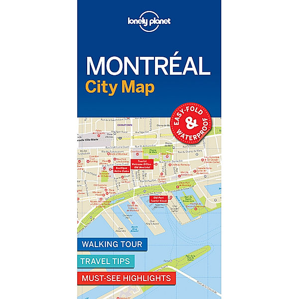 Lonely Planet Montreal City Map, Lonely Planet