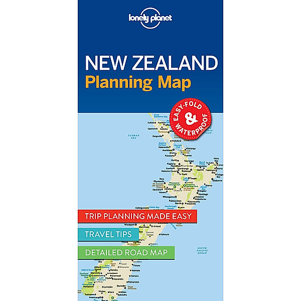 Lonely Planet New Zealand Planning Map, Lonely Planet