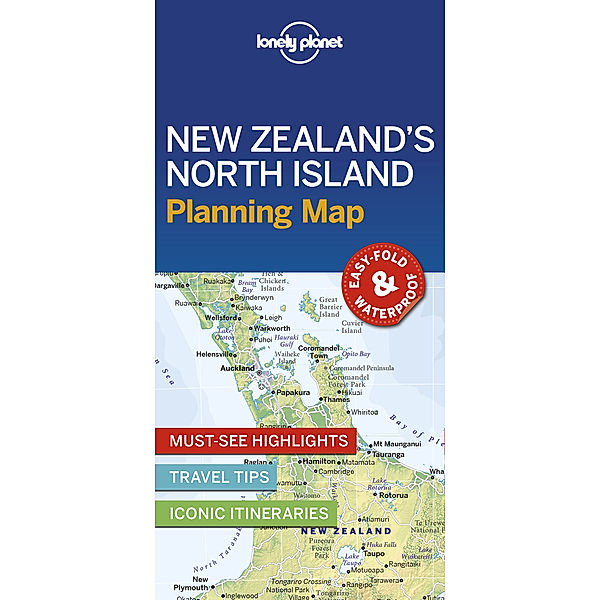 Lonely Planet New Zealand's North Island Planning Map, Lonely Planet