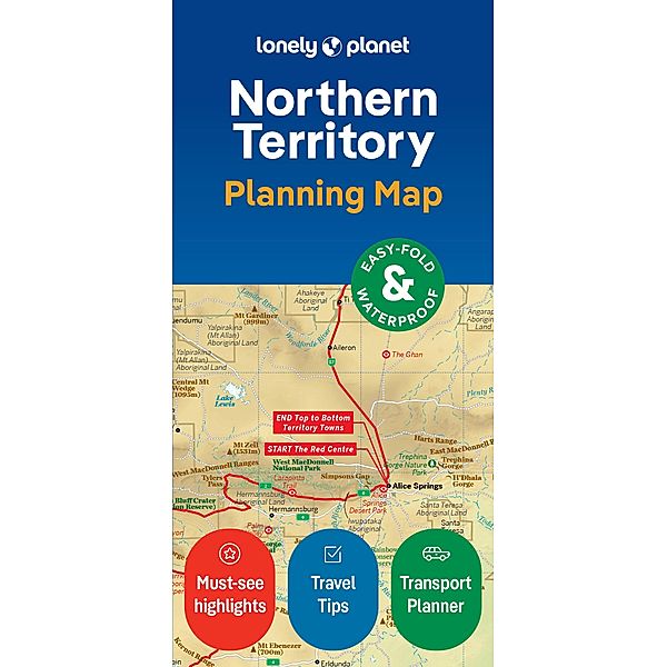 Lonely Planet Northern Territory Planning Map