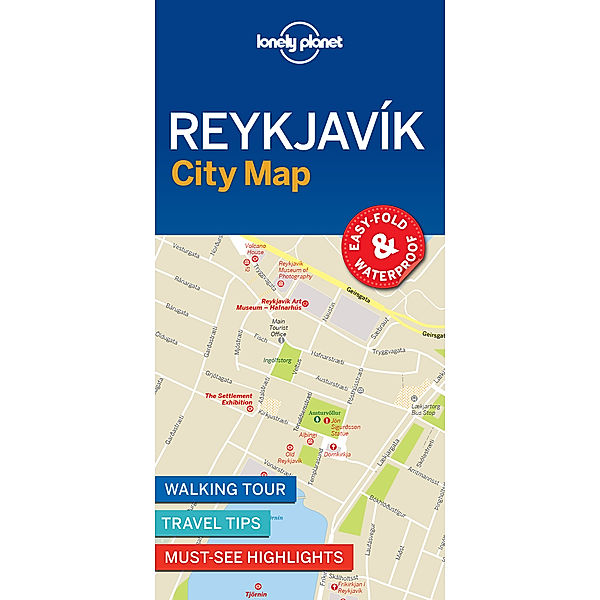 Lonely Planet Reykjavik City Map, Lonely Planet