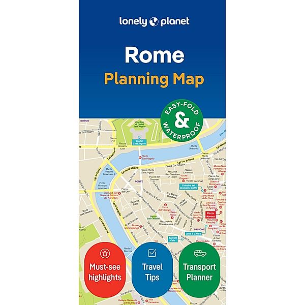 Lonely Planet Rome City Map