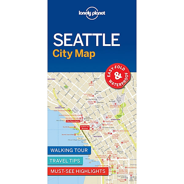 Lonely Planet Seattle City Map, Lonely Planet