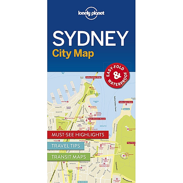 Lonely Planet Sydney City Map, Lonely Planet
