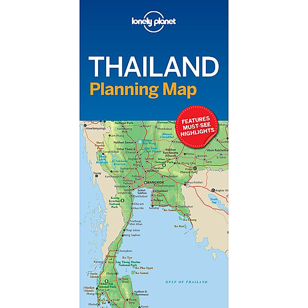 Lonely Planet Thailand Planning Map, Lonely Planet