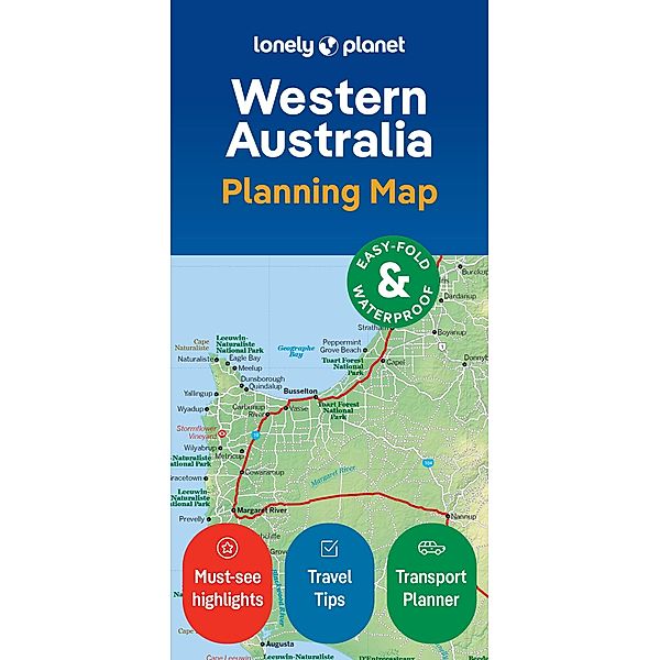 Lonely Planet Western Australia Planning Map