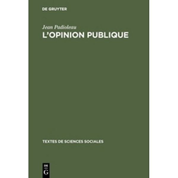 L'opinion publique, Jean Padioleau