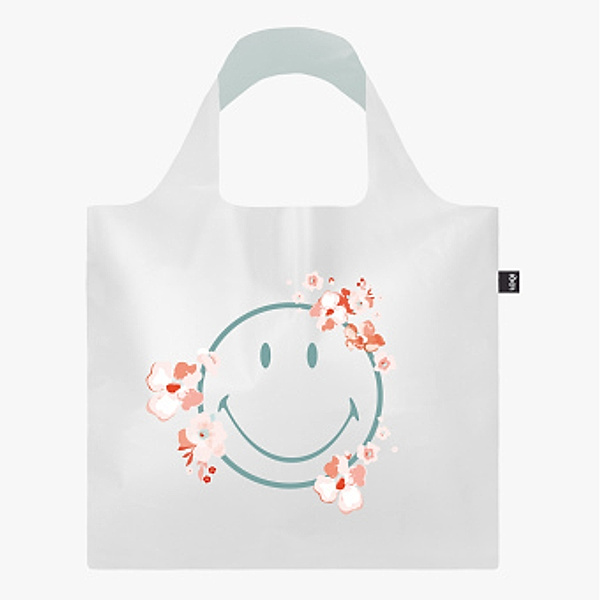 LOQI Bag, SMILEY TRANSPARENT, Milky Blossom