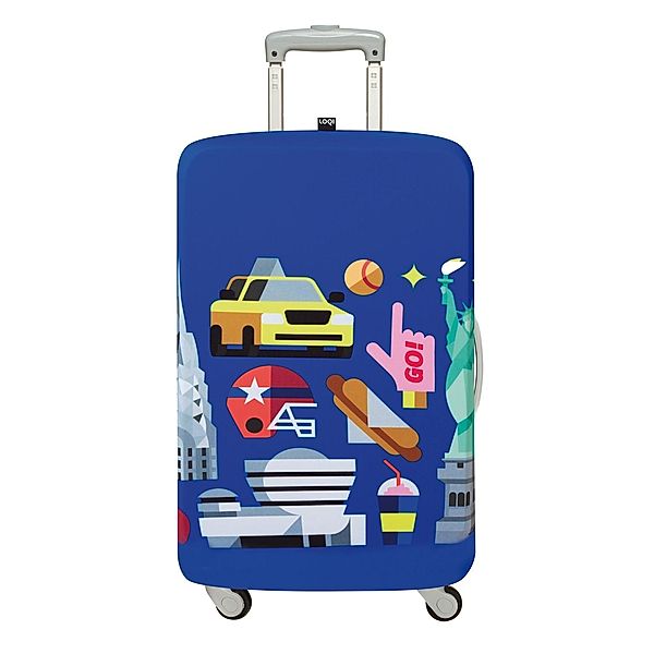 Loqi Luggage Cover HEY New York