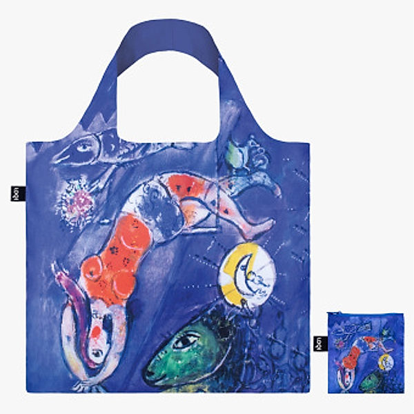 LOQI MARC CHAGALL The Blue Circus Recycled Bag