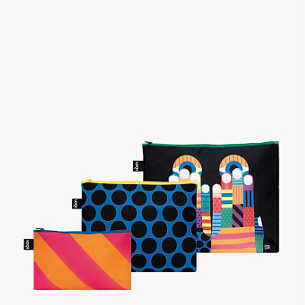 LOQI Zip Pockets CRAIG & KARL Dont Look Now & We are One Recycled