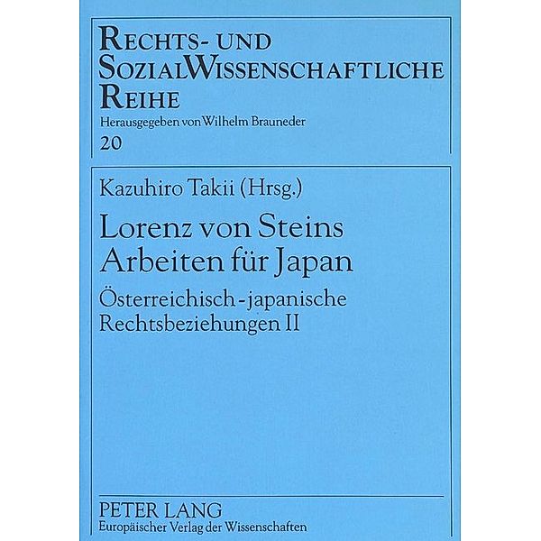 Lorenz von Steins Arbeiten für Japan