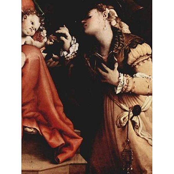 Lorenzo Lotto - Mystische Hochzeit der Hl. Katharina von Siena, Detail - 100 Teile (Puzzle)