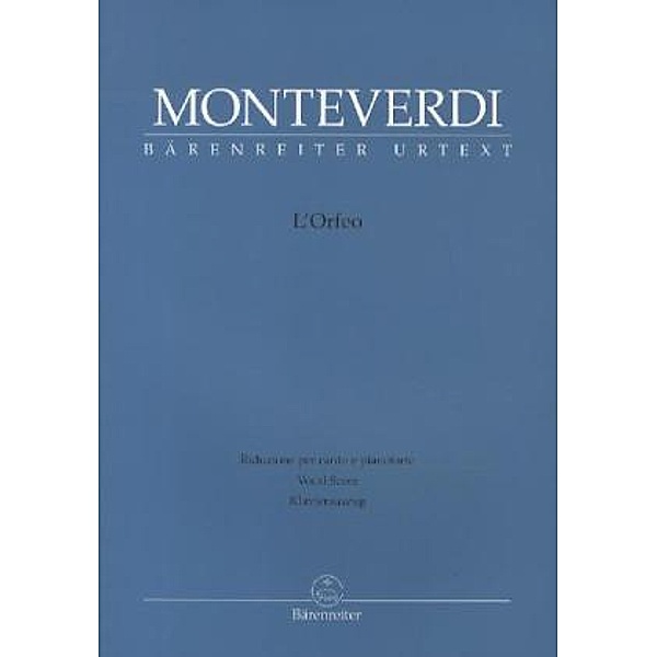 L'Orfeo, Klavierauszug, Claudio Monteverdi