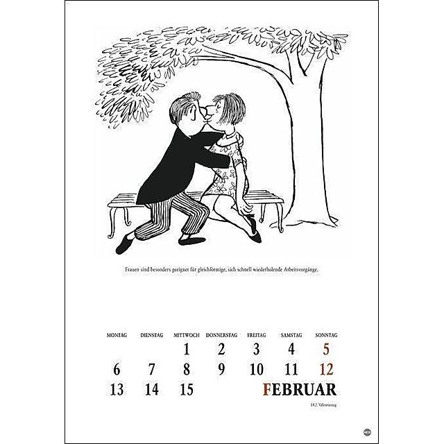 Loriot Heile Welt Kalender 2023. Humorvoller Wandkalender mit 24 Loriot  Cartoons. Kultiger Halbmonatskalender 2023. 21x3 - Kalender bestellen