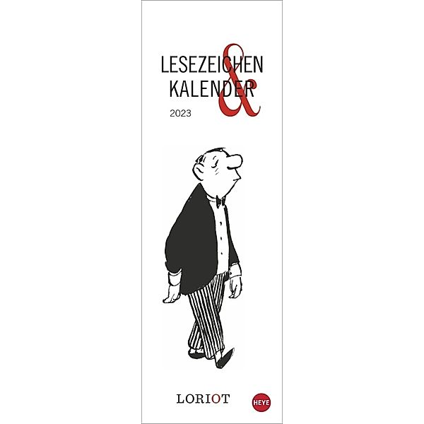 Loriot Lesezeichen & Kalender 2023. Die perfekte kleine Aufmerksamkeit zu Weihnachten. Zuerst Kalender, dann Lesezeichen mit Loriots humoristischen Motiven., Loriot