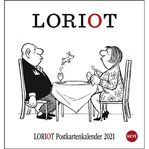 Loriot Postkartenkalender 2021, Loriot