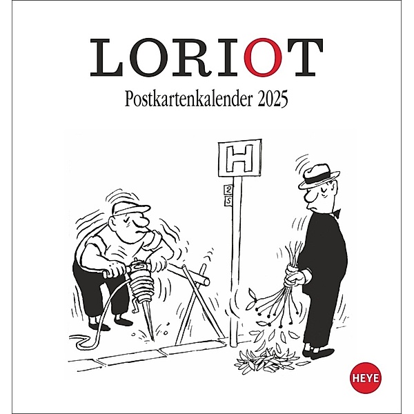 Loriot Postkartenkalender 2025, Loriot