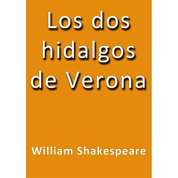 Los dos hidalgos de Verona, William Shakespeare