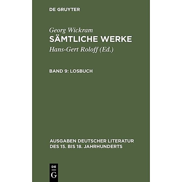 Losbuch, Georg Wickram