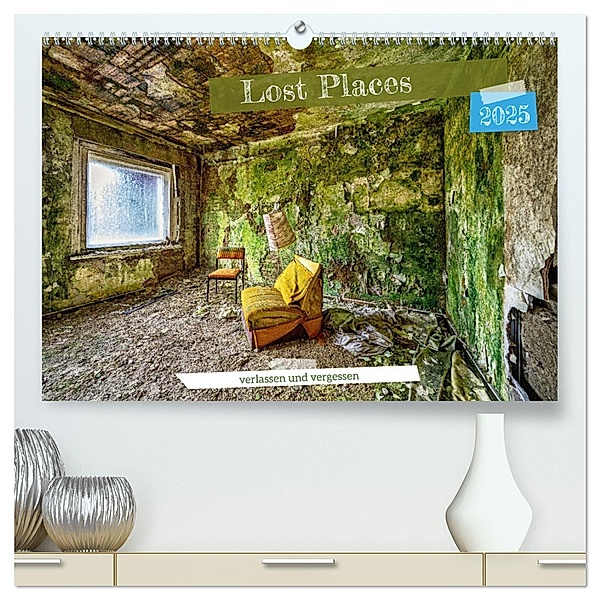 Lost Places - verlassen und vergessen (hochwertiger Premium Wandkalender 2025 DIN A2 quer), Kunstdruck in Hochglanz, Calvendo, Tom van Dutch