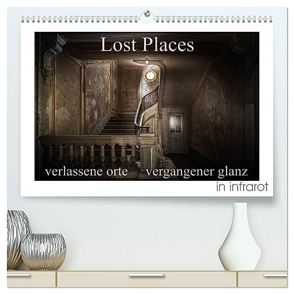 Lost Places - verlassene Orte vergangener Glanz (hochwertiger Premium Wandkalender 2025 DIN A2 quer), Kunstdruck in Hochglanz, Calvendo, Oliver Jerneizig