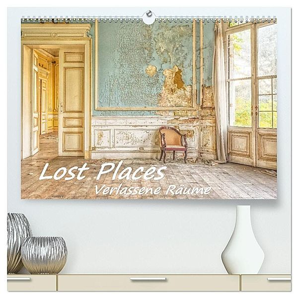 Lost Places - Verlassene Räume (hochwertiger Premium Wandkalender 2025 DIN A2 quer), Kunstdruck in Hochglanz, Calvendo, Bettina Hackstein