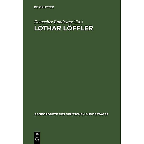 Lothar Löffler / Jahrbuch des Dokumentationsarchivs des österreichischen Widerstandes
