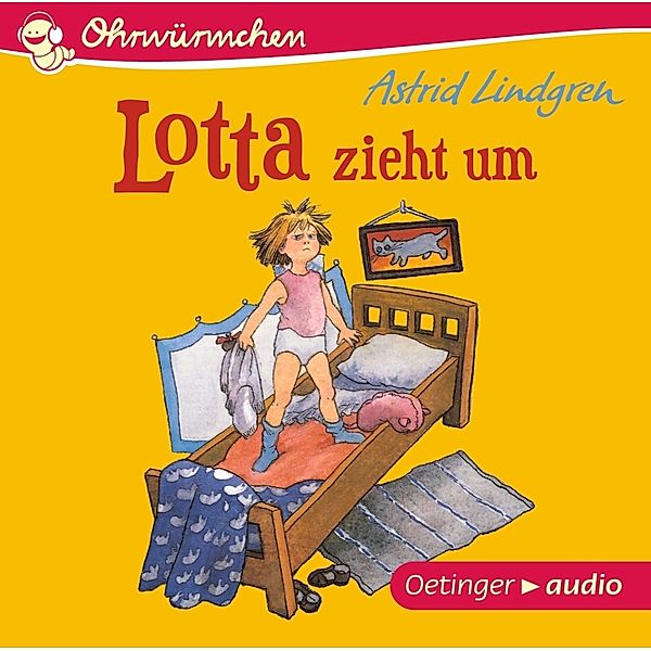 Lotta zieht um,1 Audio-CD, Astrid Lindgren