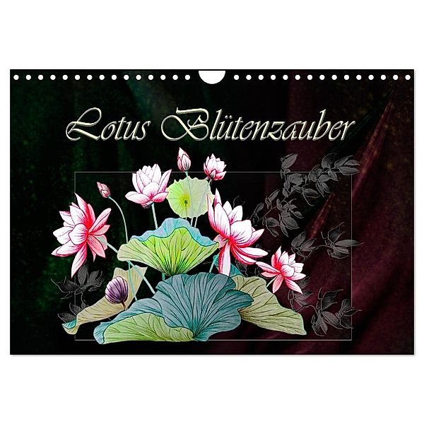 Lotus Blütenzauber (Wandkalender 2024 DIN A4 quer), CALVENDO Monatskalender, Dusanka Djeric