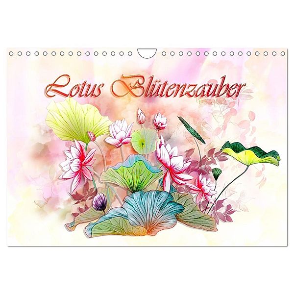 Lotus Blütenzauber (Wandkalender 2024 DIN A4 quer), CALVENDO Monatskalender, Dusanka Djeric