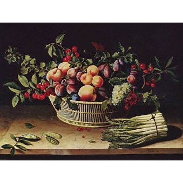 Louise Moillon - Weintrauben, Äpfel und Melonen - 1.000 Teile (Puzzle)