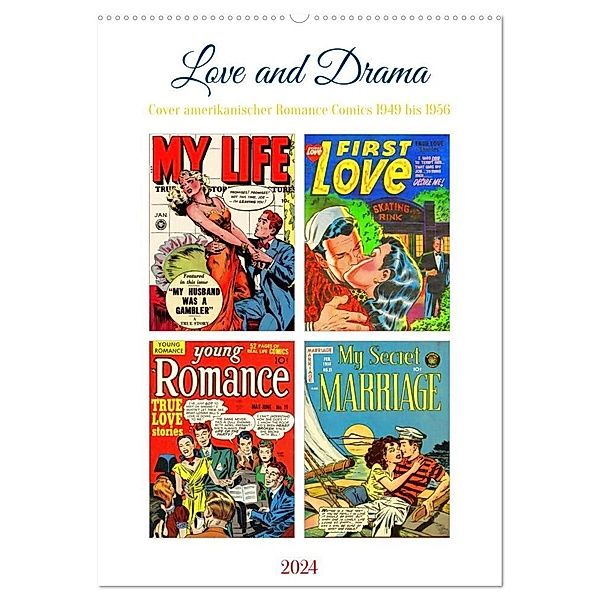 Love and Drama (Wandkalender 2024 DIN A2 hoch), CALVENDO Monatskalender, Steffani Lehmann