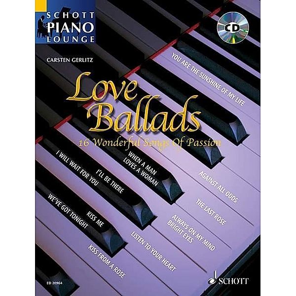 Love Ballads, für Klavier, m. Audio-CD