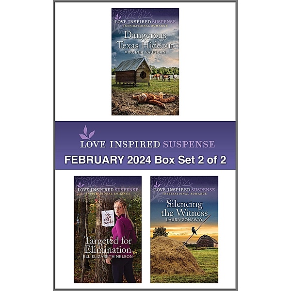Love Inspired Suspense February 2024 - Box Set 2 of 2, Virginia Vaughan, Jill Elizabeth Nelson, Laura Conaway
