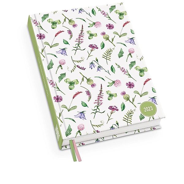 Lovely Flowers Taschenkalender 2023 - Blumen-Design - Terminplaner mit Wochenkalendarium - Format 11,3 x 16,3 cm