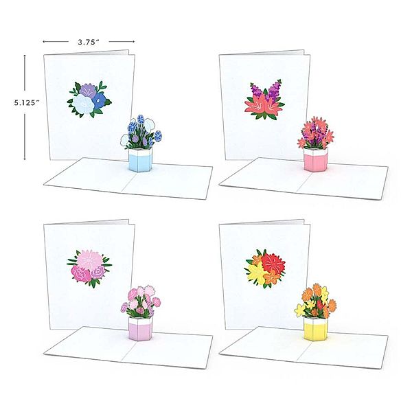 Lovepop Blumentopf-Notizkarten (4er-Pack)