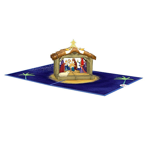 Lovepop Feliz Navidad Nativity Pop-Up Card