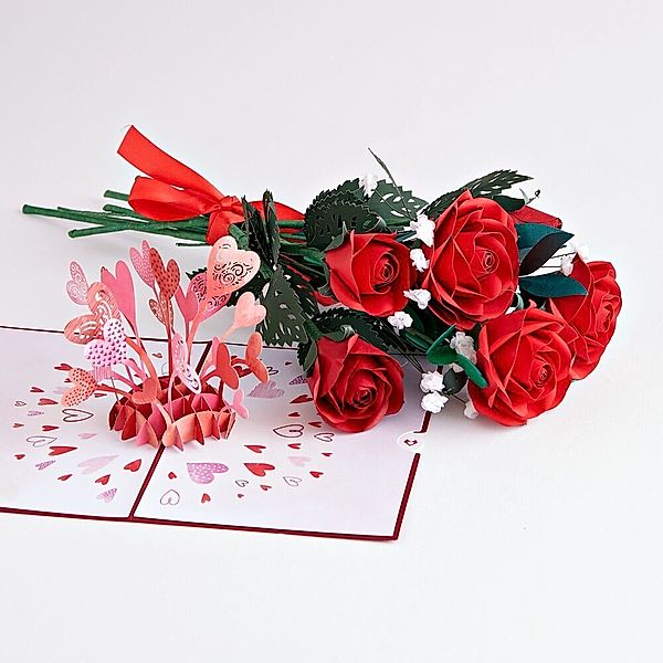 Lovepop Handgefertigte Papierblumen: Rosen (6 S