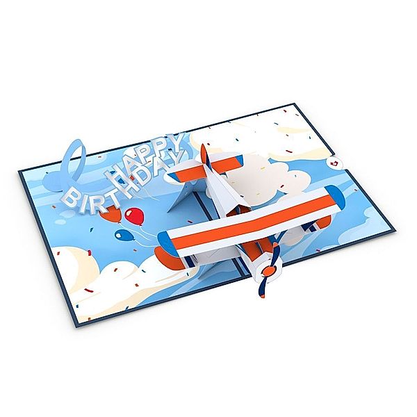 Lovepop Happy Birthday Plane Pop-Up Card