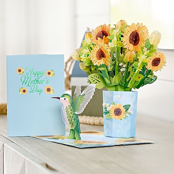 Lovepop Muttertagskolibri-Sonnenblumen Bundle