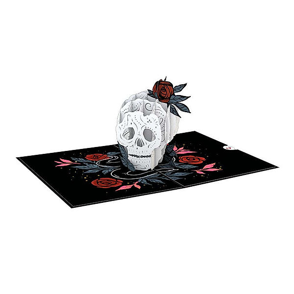 Lovepop Rose Skull Pop-Up Card