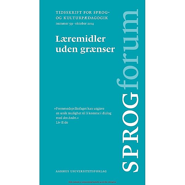 Læremidler uden grænser / Sprogforum Bd.59