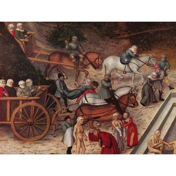 Lucas Cranach d. Ä. - Der Jungbrunnen, Detail: Ankunft der alten Weiber - 2.000 Teile (Puzzle)
