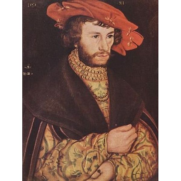 Lucas Cranach d. Ä. - Porträt eines jungen Mannes mit Barett - 1.000 Teile (Puzzle)