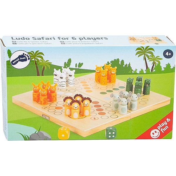 Legler, small foot Ludo für 6 Spieler Safari