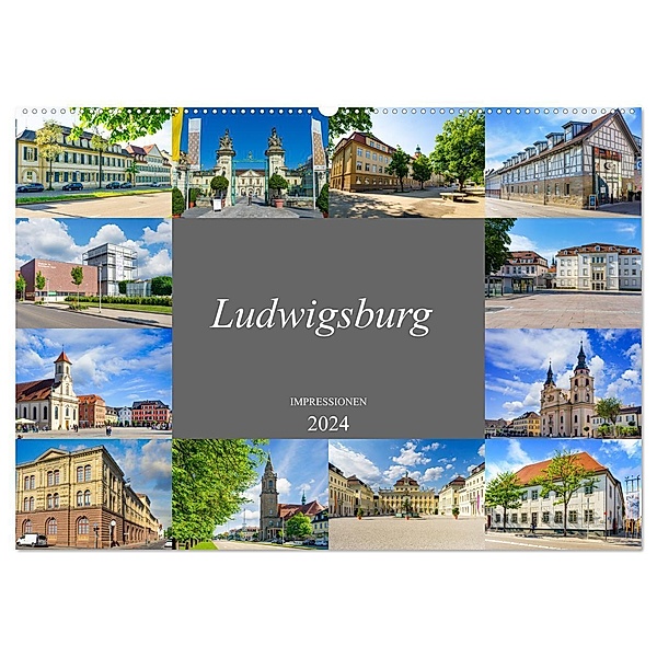 Ludwigsburg Impressionen (Wandkalender 2024 DIN A2 quer), CALVENDO Monatskalender, Dirk Meutzner