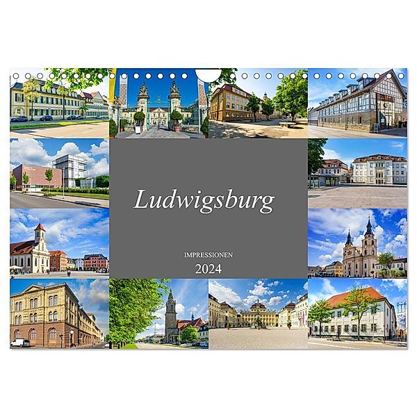 Ludwigsburg Impressionen (Wandkalender 2024 DIN A4 quer), CALVENDO Monatskalender, Dirk Meutzner