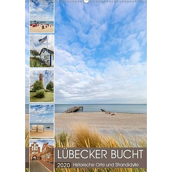 LÜBECKER BUCHT Historische Orte und Strandidylle (Wandkalender 2020 DIN A2 hoch), Melanie Viola